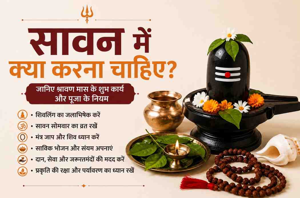 सावन में क्या करना चाहिए?  जानिए श्रावण मास के शुभ कार्य और पूजा के नियम