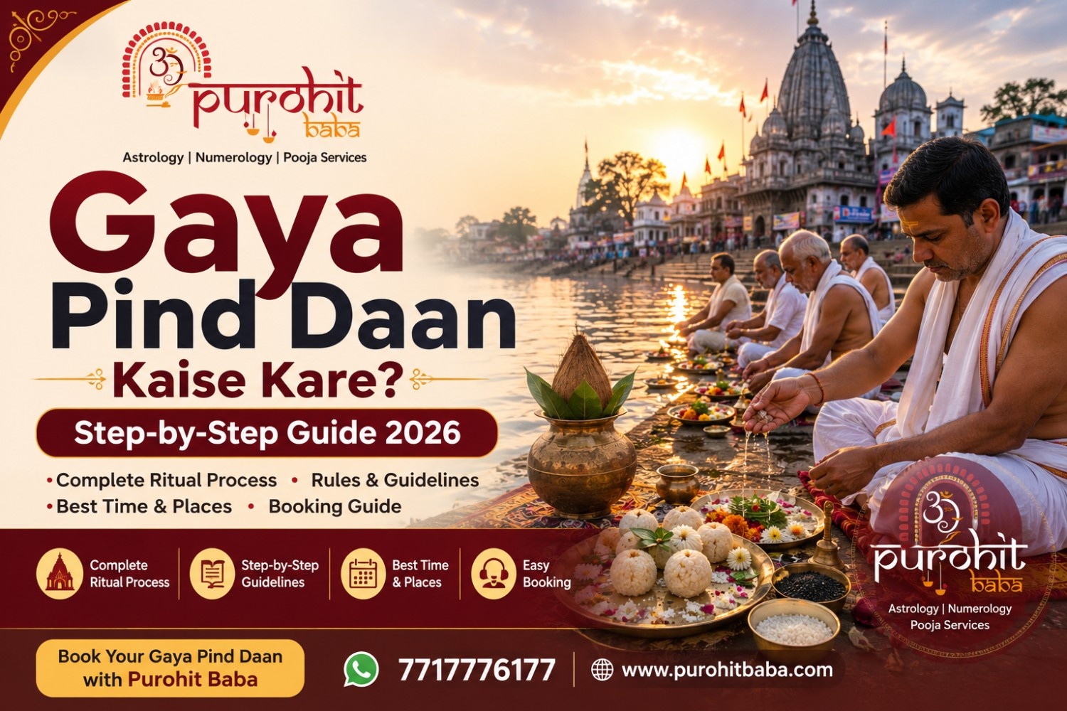 Gaya Pind Daan Kaise Kare? Step-by-Step Guide 2026 | Complete Procedure and Booking